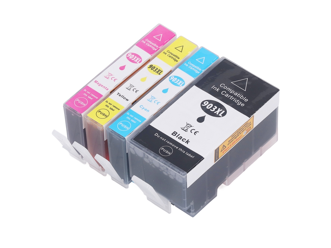 Cartucho de Tinta 4 Cores para Impressora Officejet Pro 6950 6960 6970 com Chip Inteligente e Alta Eficiência