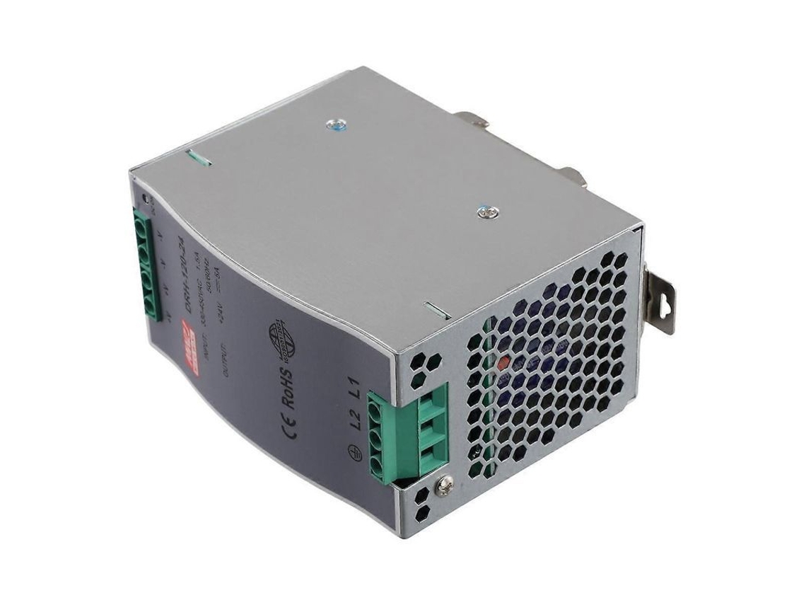Fonte de Alimentação Chaveada Drh 120 24 380AC 120W para Trilho Din CHARM