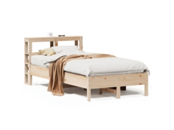 Cama Sem Colchão 120x200 Cm Madeira de Pinho Maciça MAISON EXCLUSIVE