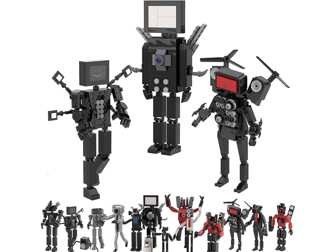 Conjunto De Blocos De Montar Skibdi Wc Jogo Com 572 Peças Brinquedo Para Banheiro Homem Alto Falante, Homem Câmera, Homem Tv Modelo De Jogo Hengjian