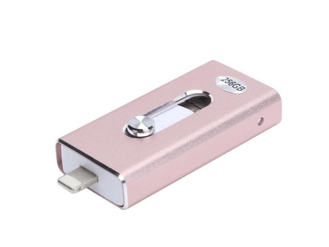 Unidade Flash Usb Hurrise Otg U Disk 3 em 1 Micro U Disk 256 Gb