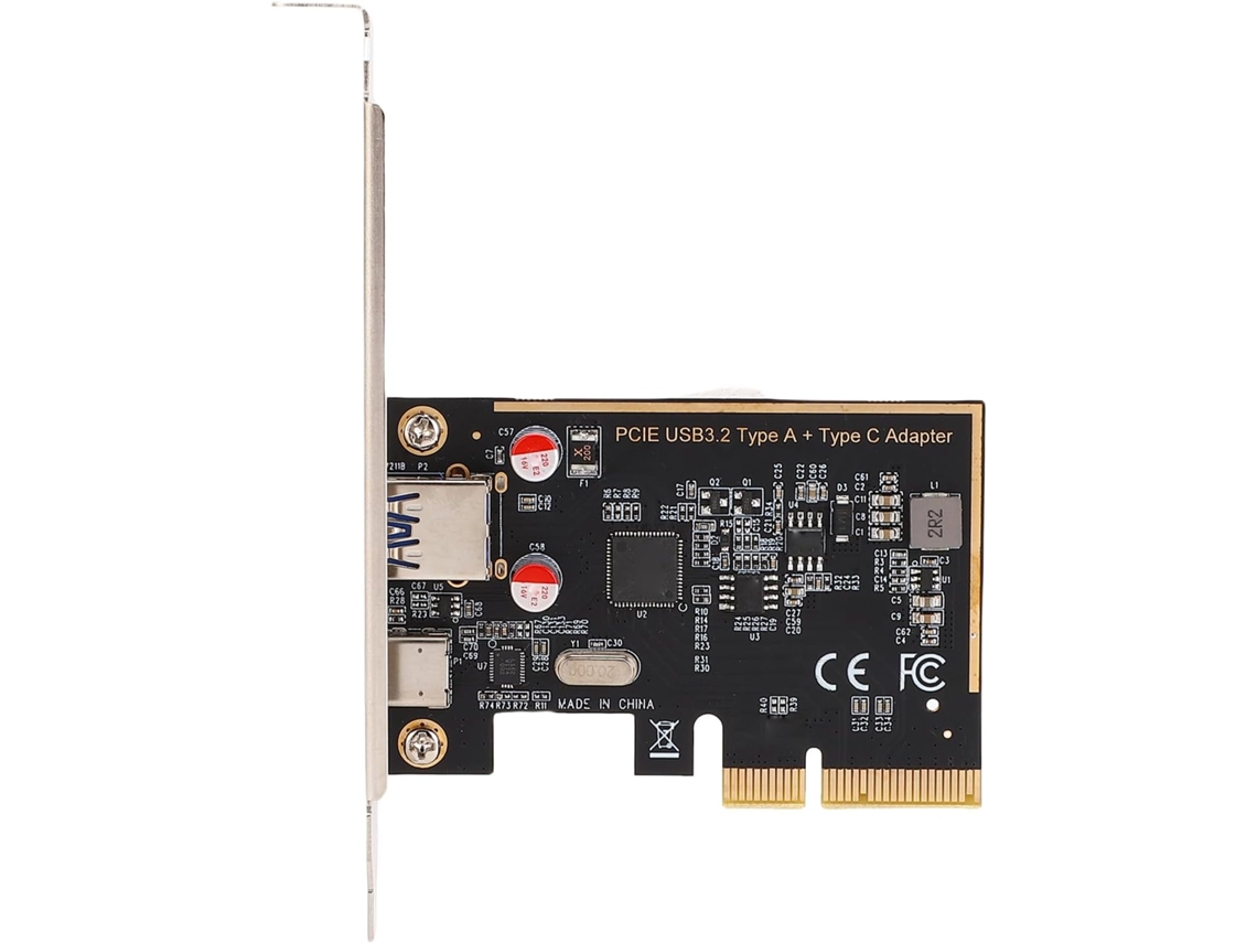 Placa De Expansão Pcie Para Usb 3.1, Chip Asm1142, Transferência
