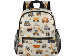 Mochila Mini Mexpekil Para Meninos E Meninas Design De Caminhão Construção Educação Infantil Jardim