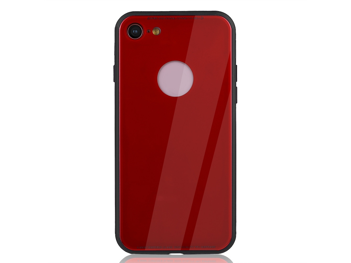 Capa de Vidro Temperado LAXISCREED Iphone 8 Vermelho Apple