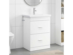 Vidaxl Conjunto De Móveis Para Banheiro Branco 61 X 40 X 84,5 Cm