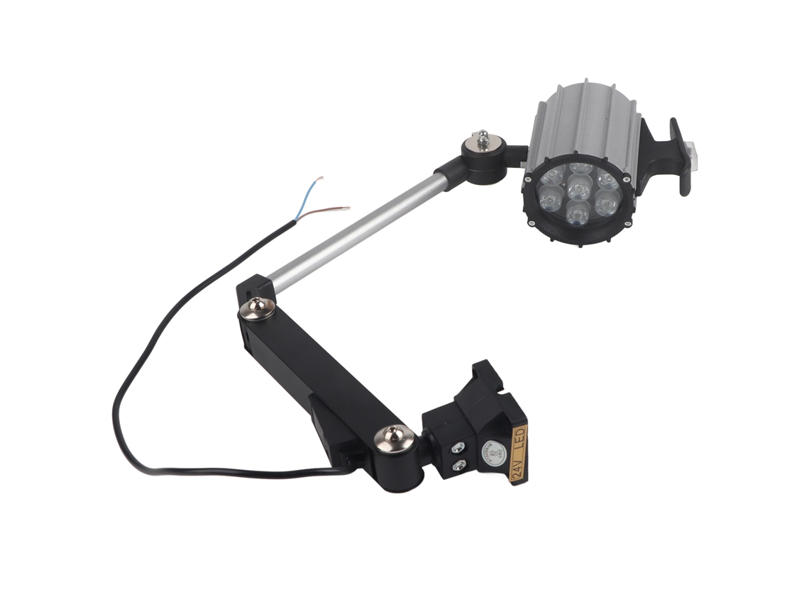 Lâmpada de Trabalho Led 7w 24v, Braço Longo, Ajustável, Máquina Cnc, Torneira, Fixação por Parafuso | S/MARCA