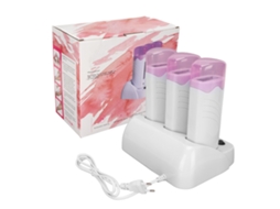 Kit Depilador Elétrico Portátil com Cera, 3 Peças, 220V (Europa)
