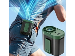 Ventilador de Cinto HENTEN HOME com 3 velocidades e lanterna verde
