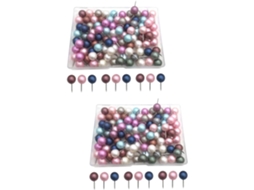 2 Conjuntos De Tachinhas Com Bolinhas Pérola Brinquedo Antiestresse
