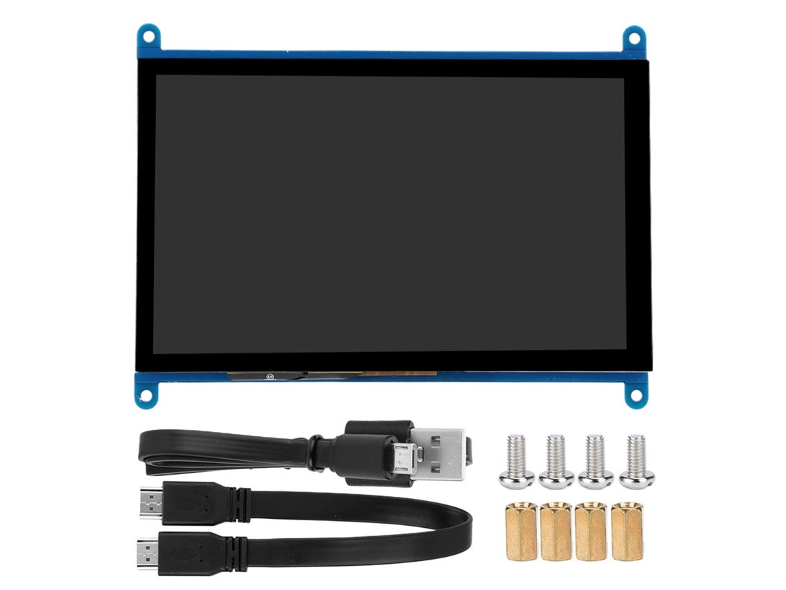 Baoj-2026tela Para Raspberry Pi De 7 Polegadas Hd Ips 1024x600 Com Interruptor De Luz De Fundo E Alimentação Usb