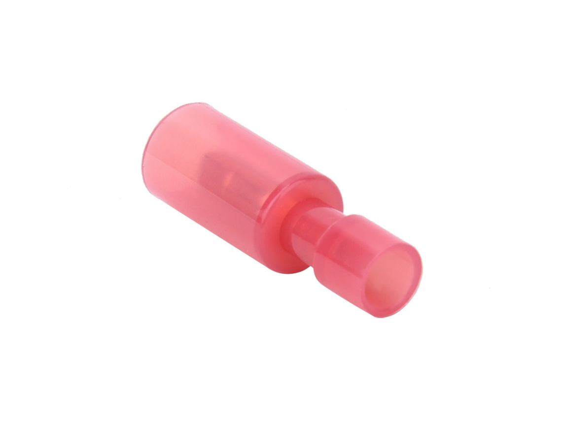 Conector Macho Bala 22-16awg Vermelho 100un