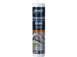 S590 Selante de Silicone para Construção Vedação Calafetagem Expansão Envidraçamento Translúcido Cartucho de 300 Ml BOSTIK