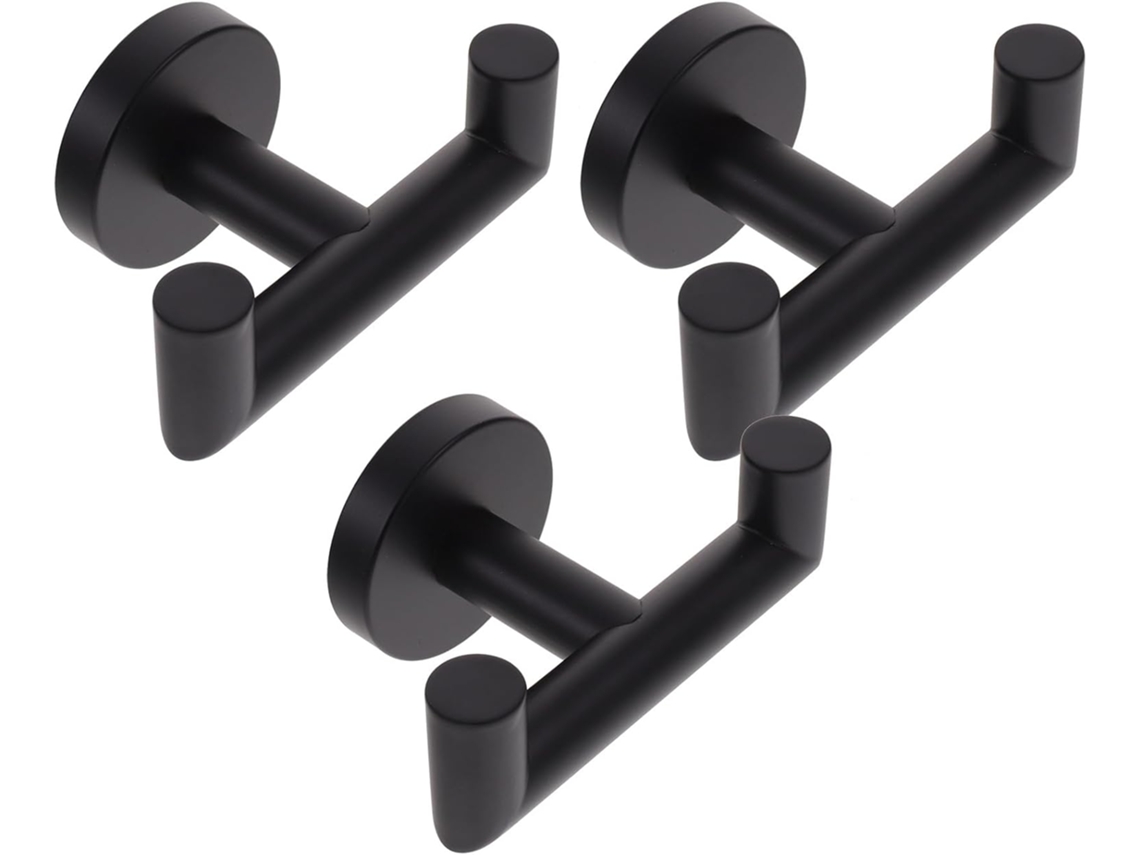 Conjunto De 3 Ganchos Parede Em Aço Inoxidável Para Toalhas E Casacos, Ideais Para Banheiro E Cozinha