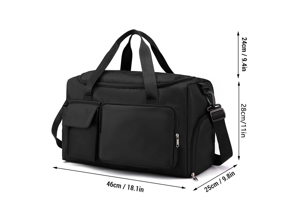Bolsa Esportiva Tipo Duffel para Academia com Compartimento Sapatos, Ideal Viagens de Fim Semana. AQUAFORGE