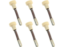 Fechos De Mola Com Êmbolo Em Aço Inoxidável, Conjunto De 6 Peças, Porta De Gaiola