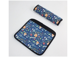 2 Almofadas de Cinto de Segurança Infantil 22x8cm com Foca, para Carro ou Bicicleta, Proteção ZYBLSSBB