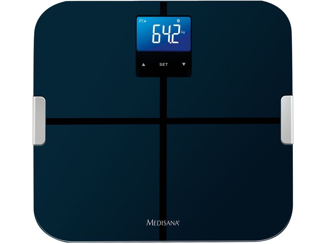 Balança digital medisana BS 440 connect, vidro temperado, análise corporal completa