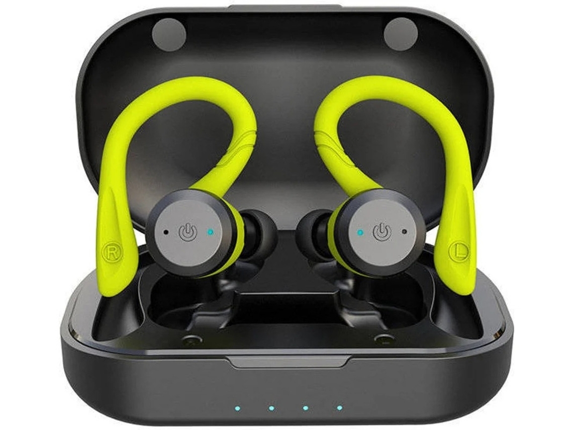 Auriculares Bluetooth True Wireless (in Ear - Microfone - Noise Cancelling - Verde)