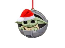 Laxiscreed Decoração Natal Com Baby Yoda Em Acrílico Para Decoração Festiva