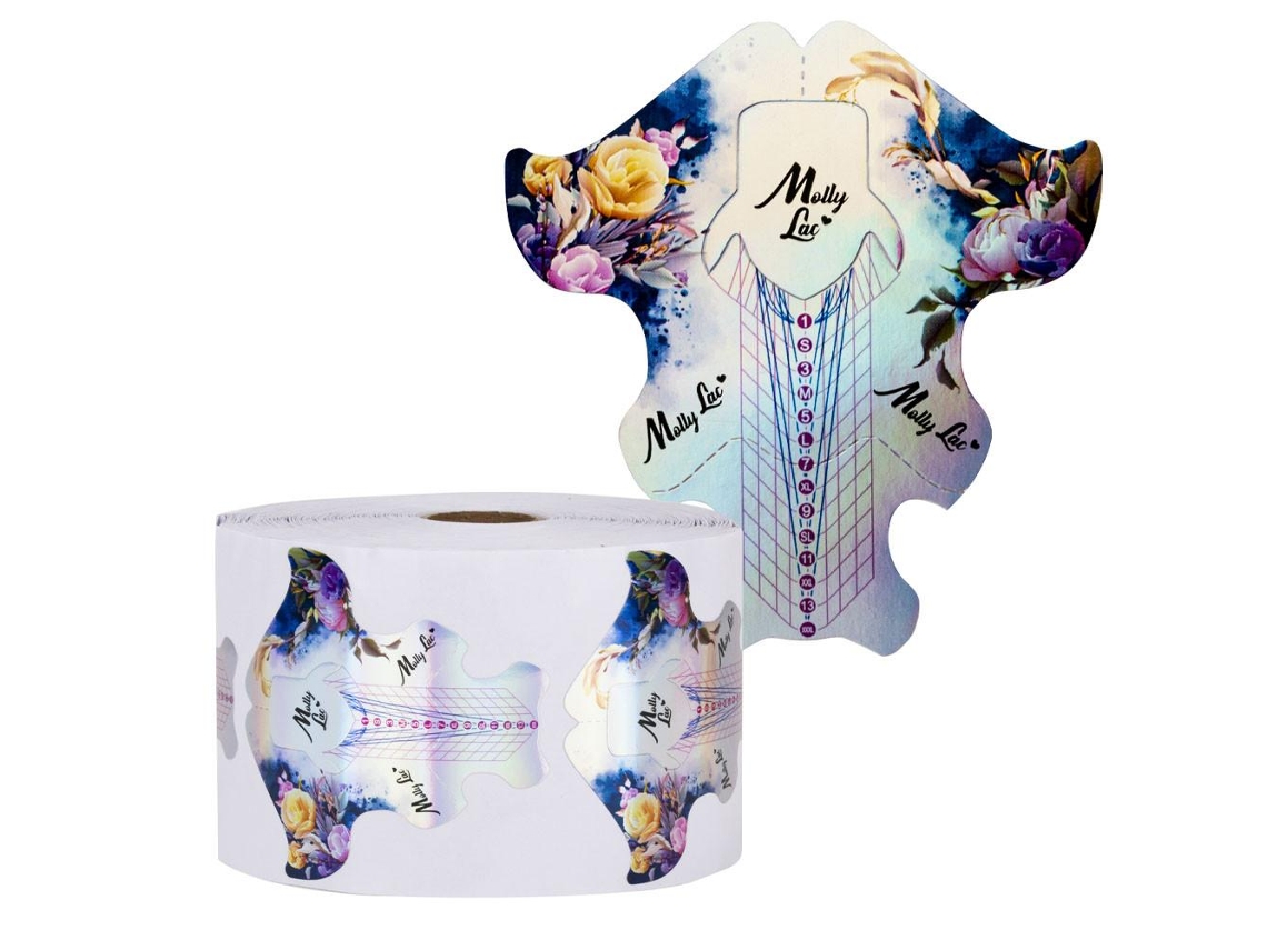 Nagelmallar 500 St 2 I 1 Flores Holo Molly Lac  Slowmoose