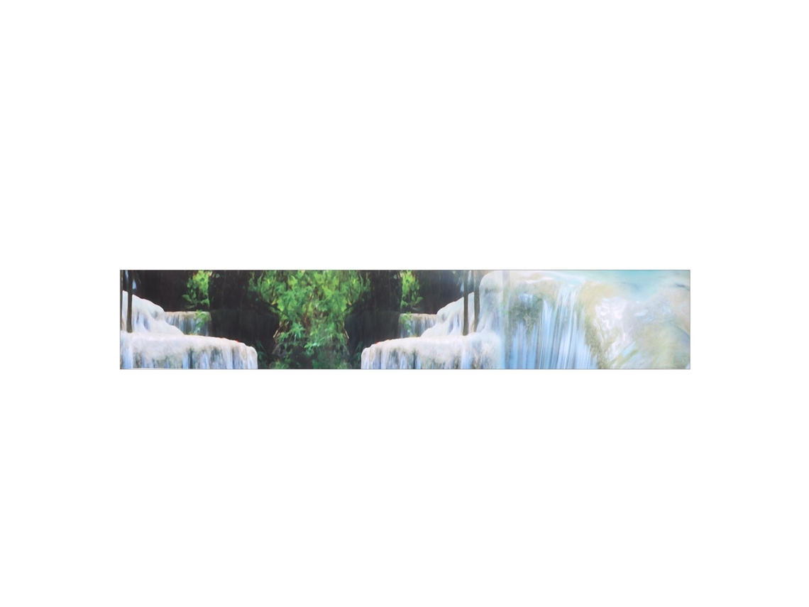 Conjunto de 13 adesivos para escada com paisagem de cachoeira, da Baok, para reforma e decoração de casa.