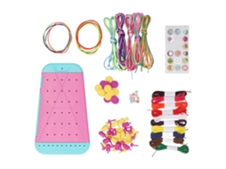 Walshlxq kit para Fazer Pulseiras de Amizade com 30 Cordas, 13 Clavos e 30 Pinos Brinquedos Diy de Manufatura Manual de Joias
