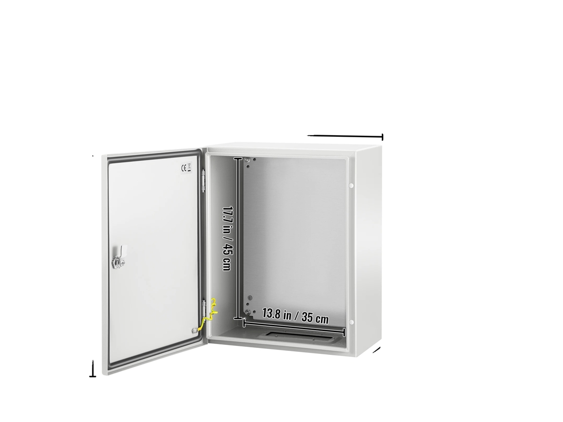 Caixa Elétrica, Construção Em Aço, Ip66 À Prova Dágua,50 X 40 X 25 Cm Oem