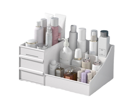 Caixa De Armazenamento De Maquiagem Com Grande Capacidade, Organizador Para Maquiagem, Joias, Pincéis, Batons E Esmaltes