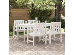 Vidaxl Cadeira De Jardim 4 Pcs Branco 65.5 X 59 X 88 Cm Polietileno