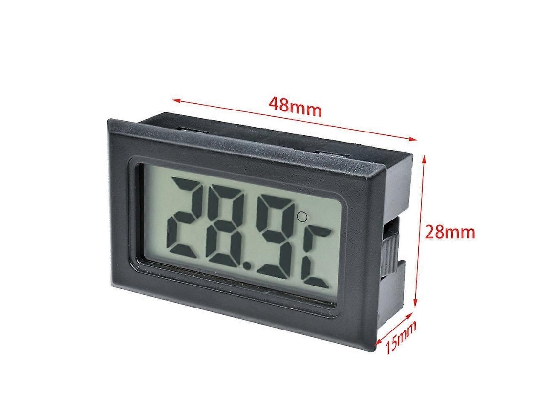 Mini Termômetro E Higrômetro Digital Lcd Para Ambientes Internos, Com Sensor De Temperatura E Umidade Integrados E Cabo De Alimentação. Nostalgia88