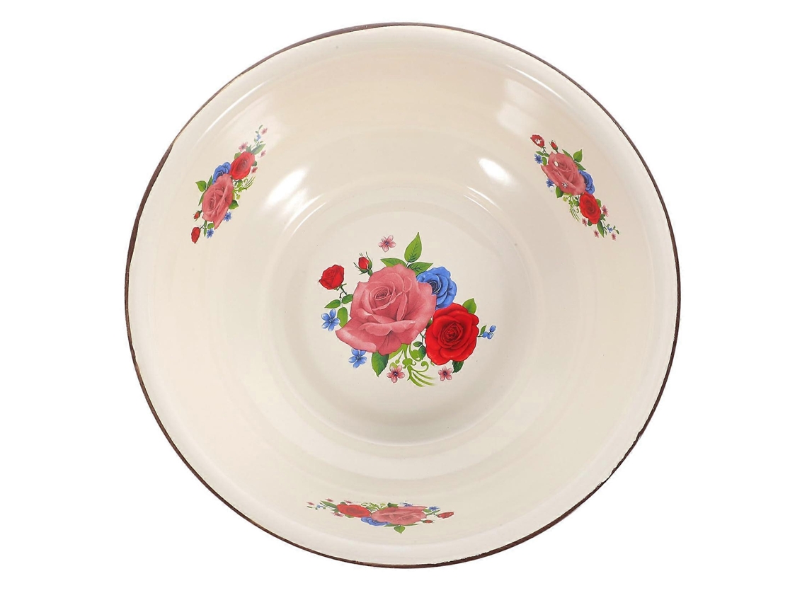 Bacia De Esmalte Vintage, Tigela Espessa Para Misturar, Fácil De Limpar, Ideal Para Lavar E Cozinhar Na Cozinha.