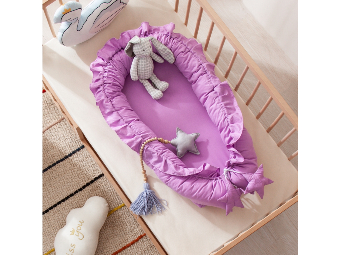 Berço Portátil Dobrável Roxo YUNZII