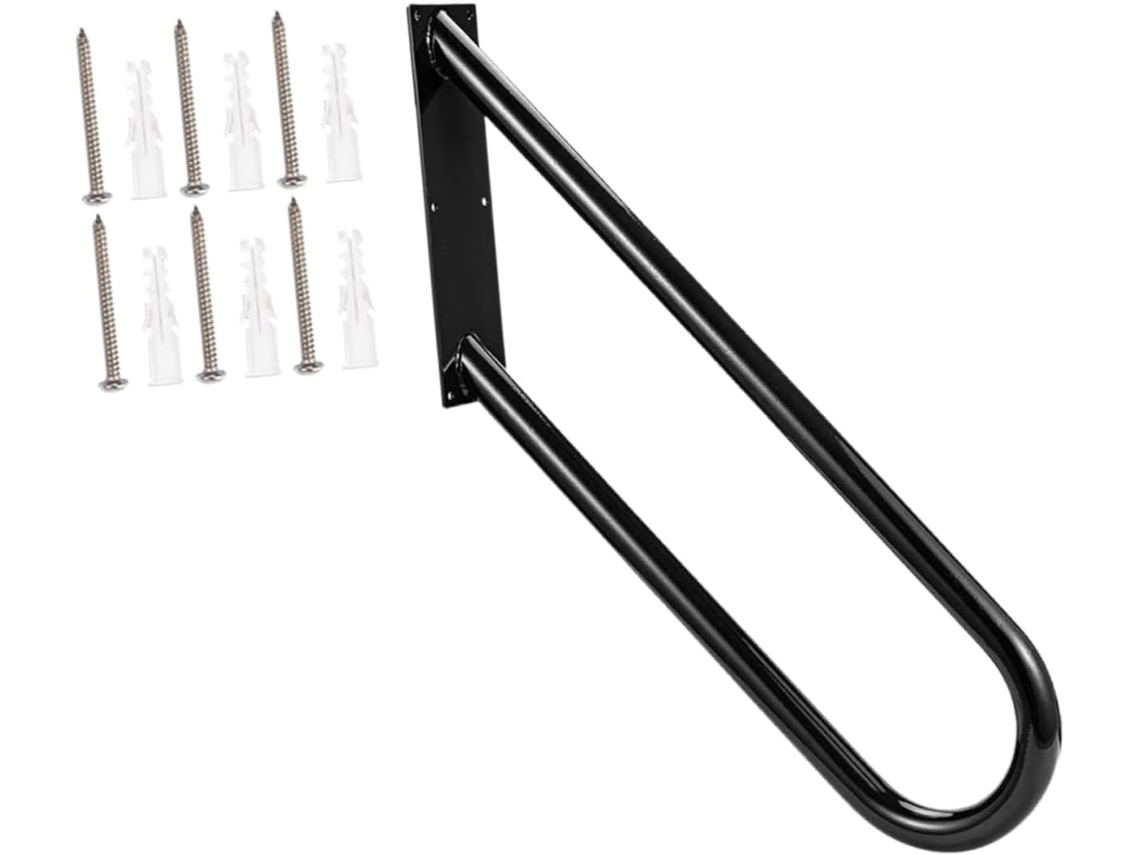 Barra De Apoio De Segurança Para Escadas, Corrimão Preto Resistente E Prático.