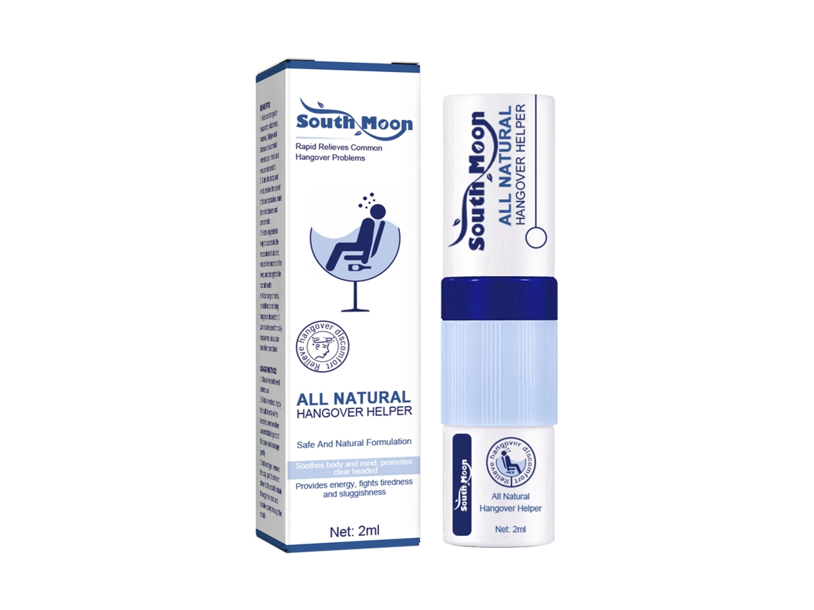 Inalador Nasal South Moon Alivia Mal estar Após Beber Vertigem Dor de Cabeça Enxaqueca