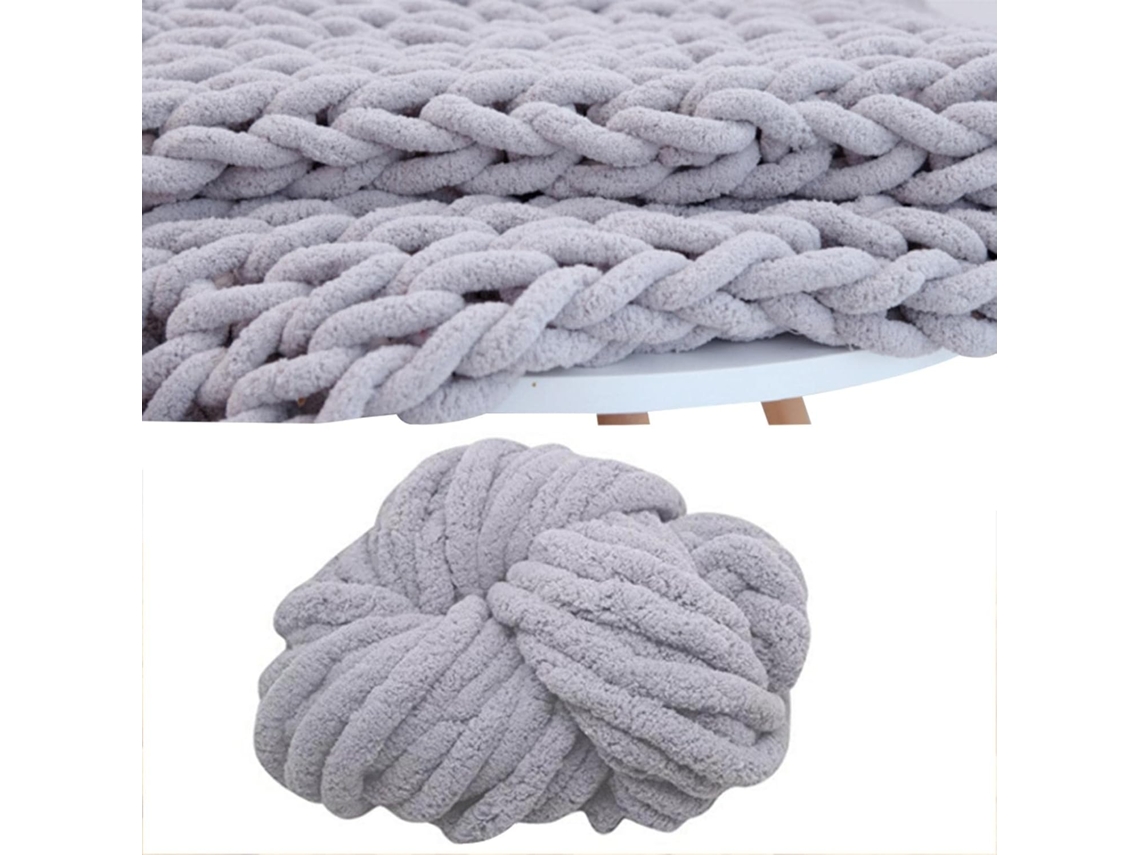 Lurelia Fio Chenille Grosso Macio 2 Cm Para Tricô Crochê Mantas Artesanais