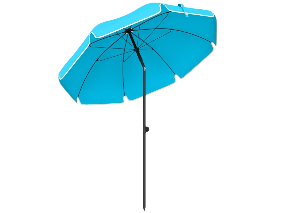 Guarda sol Praia Ø150cm Impermeável Dobrável Bolsa Azul SINI TECH STORE