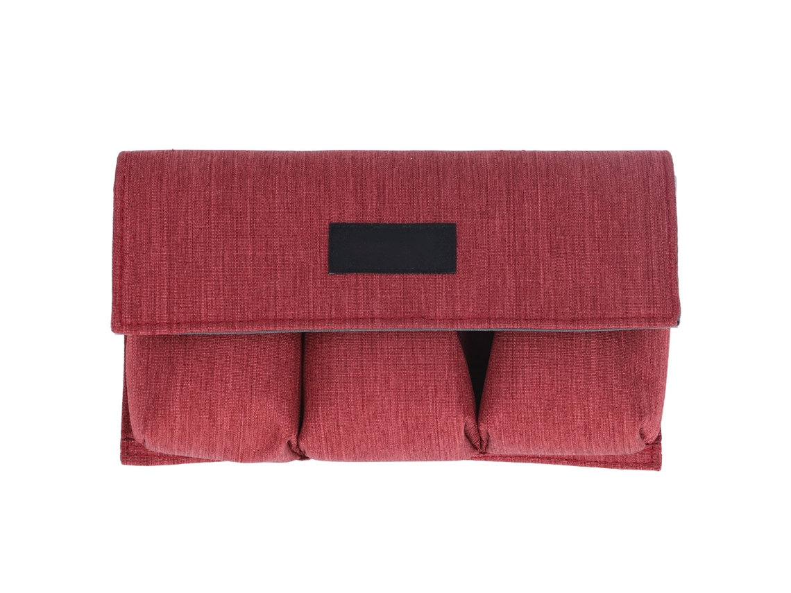 Drone Battery Bag Portable Anti Splash Camera Battery Safe Pouch With Hook And Loop For Mavic 2 Mini4pro Mini3 Brick Red LAXISCREED