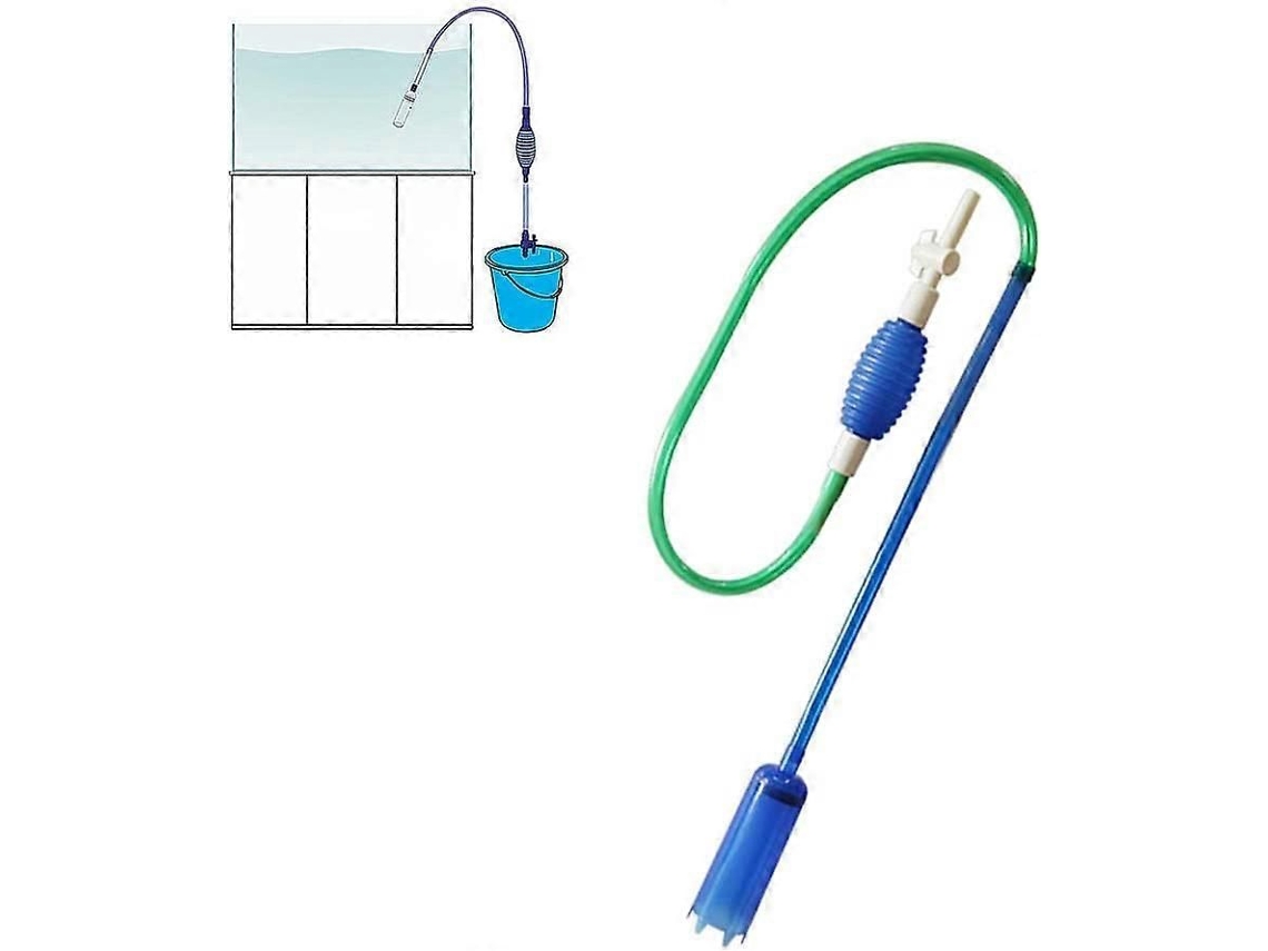Aspirador De Cascalho Para Aquário, Kit De Limpeza Para Peixes, Verde, 66,93 Polegadas-sdcy