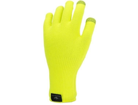 Luvas para Mulher SEALSKINZ All Weather Ultra Grip Wp Amarelo para Ciclismo (M)