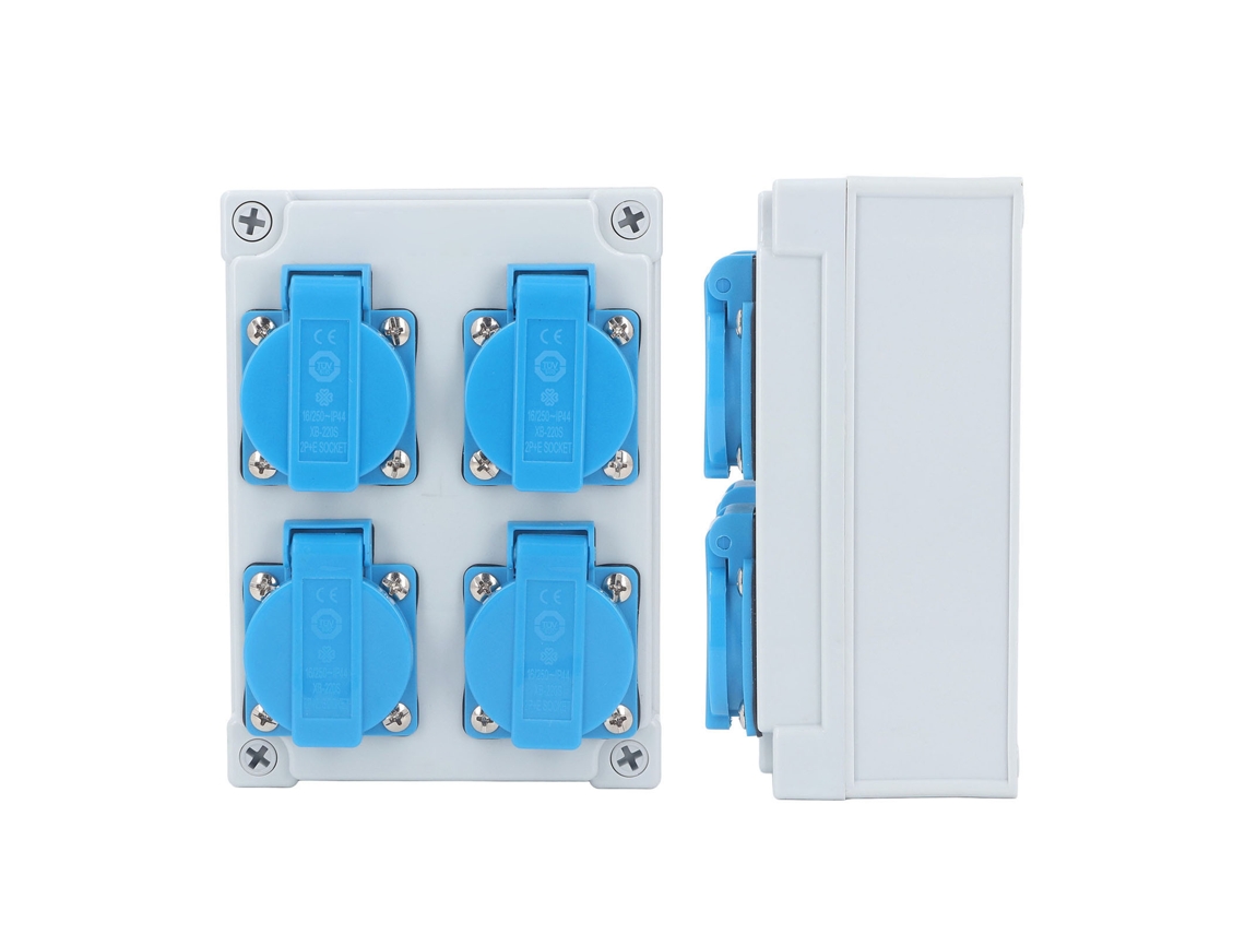 Laxiscreed Tomada De Parede Europeia Ip44 À Prova D'água Com Interface De 4p Para Exteriores