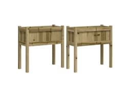 Garden Planter, Garden Planters Vidaxl Marrom Madeira De Pinho Impregnada (n/a)