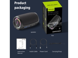Caixa De Som Bluetooth S49 40w Ip67 Portátil