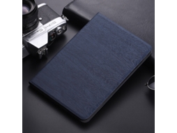 Lurelia Capa Para Ipad Pro 12,9" 2020 Com Padrão De Árvore Em Couro, Azul