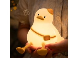 (mochila Pato) Luz Noturna Led De Silicone Com Sensor De Toque