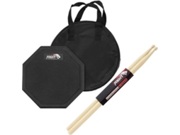 Drum Practice Pad - Hickory 5b Drumsticks Met Handige Draagtas