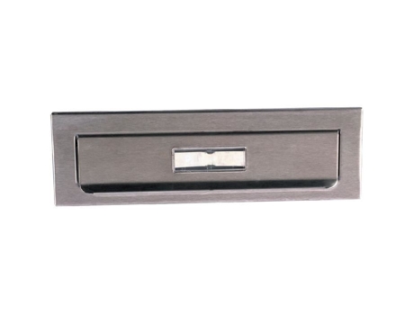 Entrada para caixa de correio em aço inox escovado dimensões 265x67x8mm - DECAYEUX - 161238