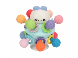 Mali bola de Mordedor Silicone para Bebê Brinquedo Sensorial Educativo Rattle Desenvolvimento Azul Presente para Menino Menina