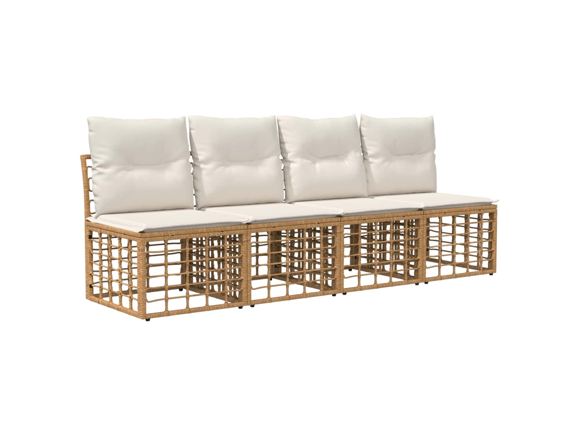 Maison Exclusive - Sofá De Jardim Para 4 Pessoas Sem Braços 4 Pcs