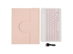 2026zentro-capa De Tablet Em Couro Pu Com Teclado Bluetooth Mágico, Suporte Para Caneta, Para Ios 10.2 Polegadas 7ª 8ª 9ª Gênero Rosa