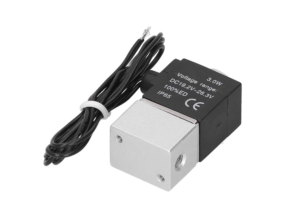 Válvula Solenóide Pneumática G1/8 Laxiscreed De 2 Vias E 2 Posições Em Liga De Alumínio